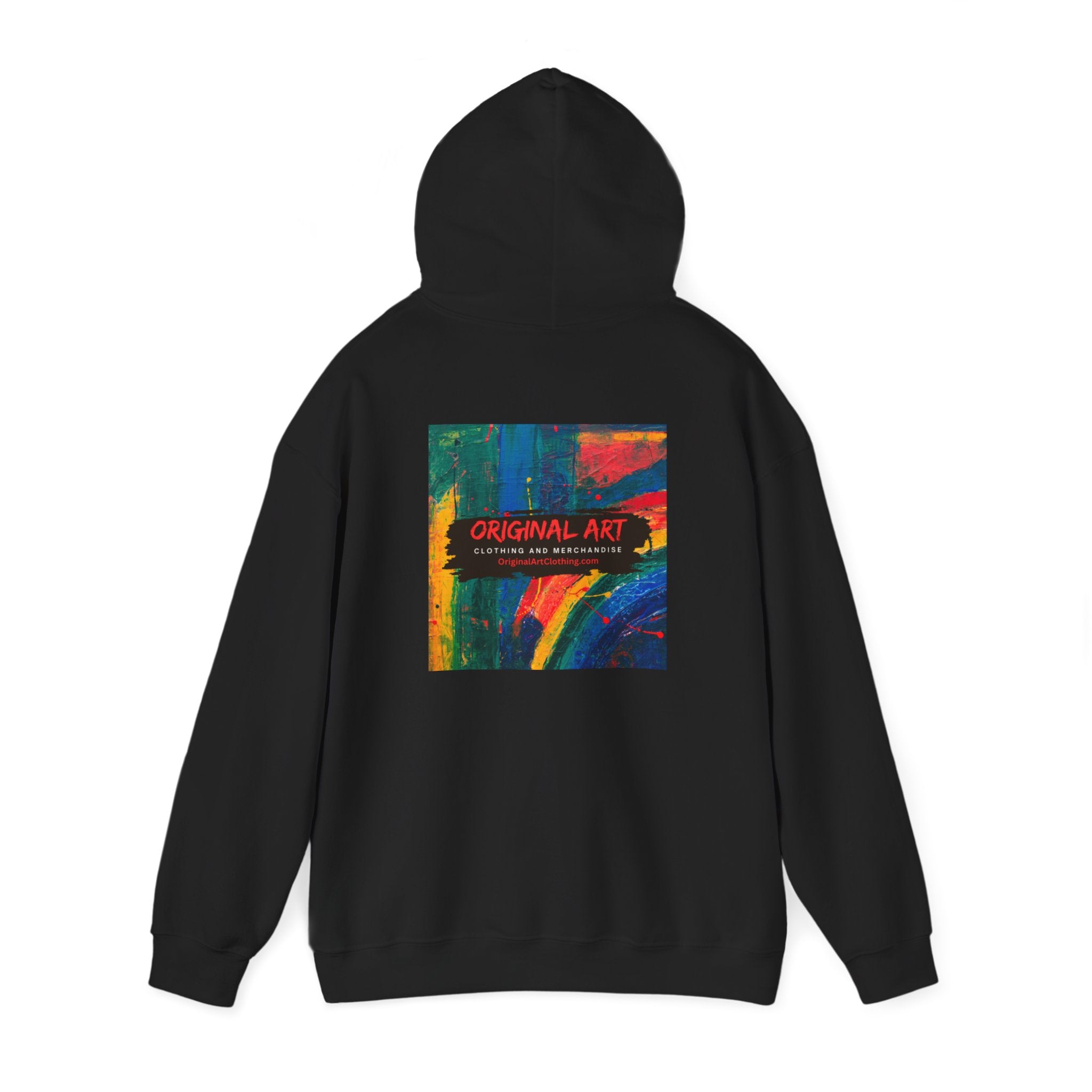 "Producing is My Super Power!" Retro Arcade Girl Graphic Hoodie — "Original Art" Back Print