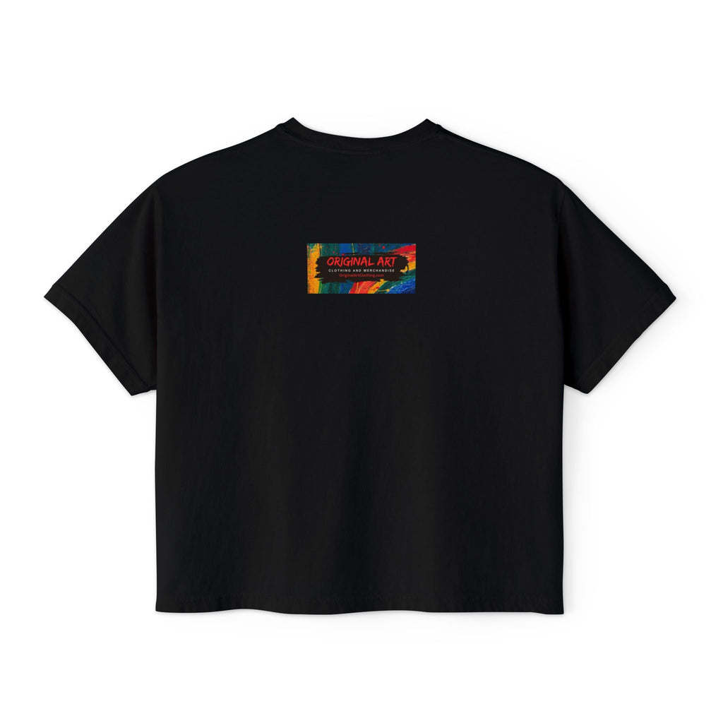 Coolest Grandma in the World Boxy Tee — Cute Women's Cropped Grandmother Shirt