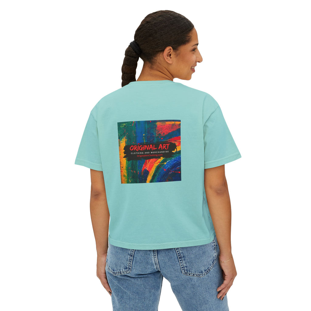 "Fierce Fearless Fabulous"Women's Boxy Tee — Minimal Script Graphic