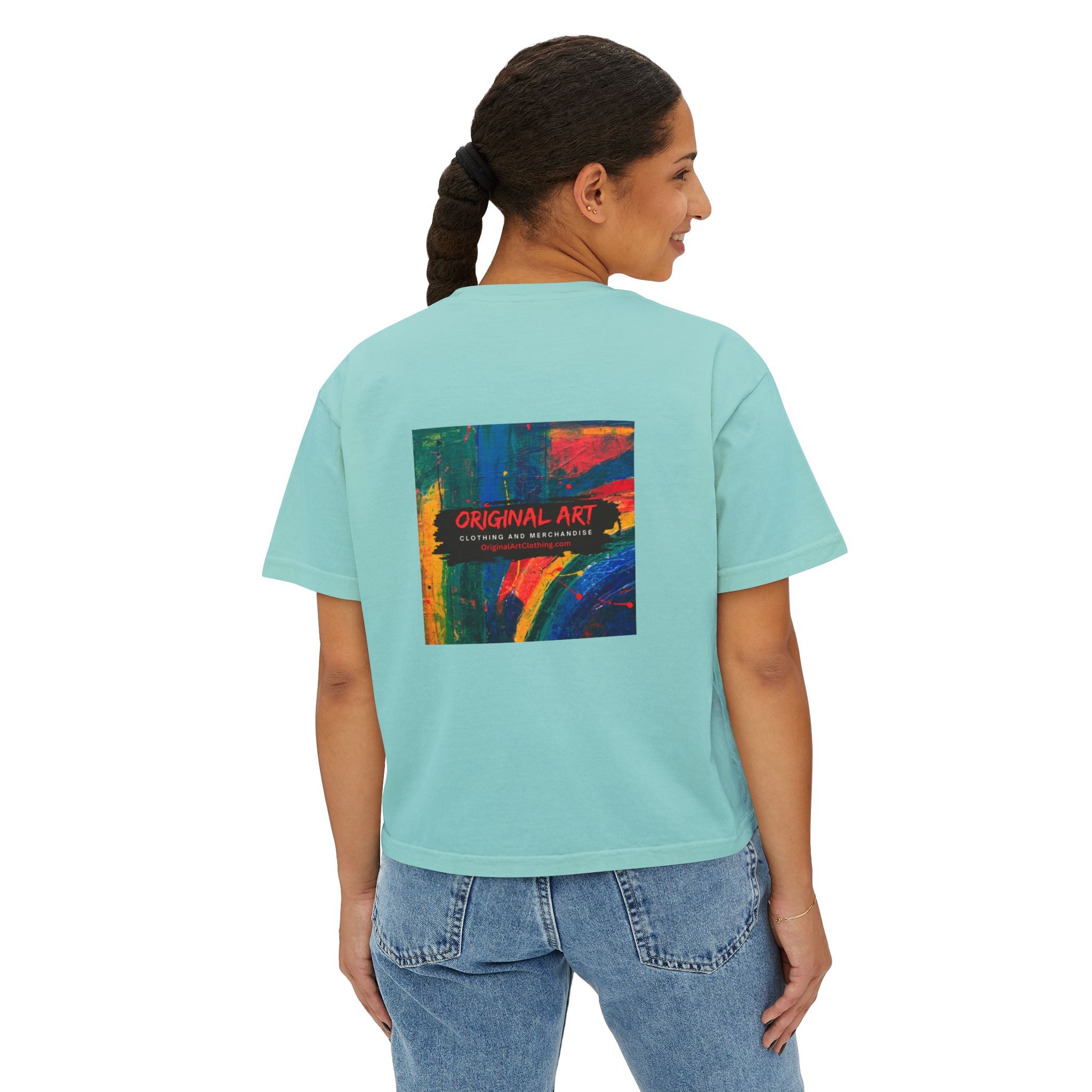 "Fierce Fearless Fabulous"Women's Boxy Tee — Minimal Script Graphic