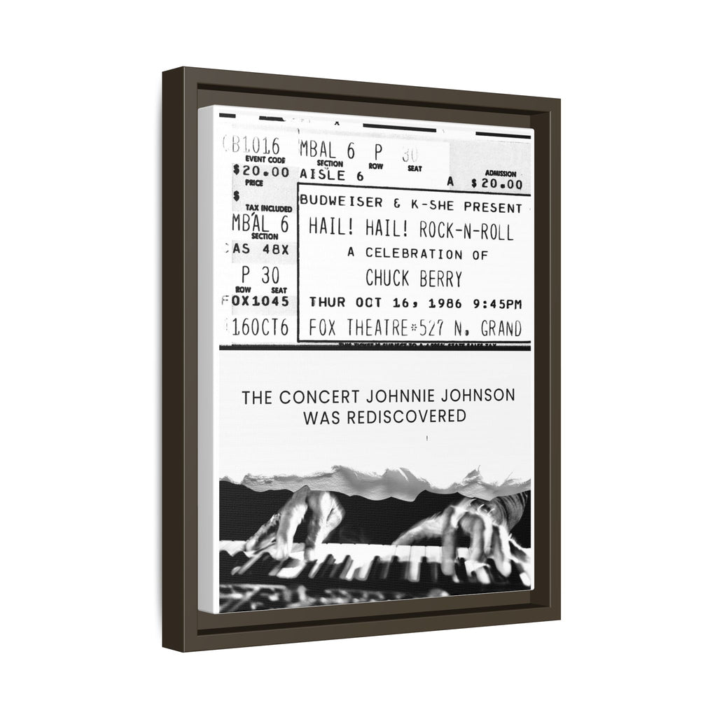 The Concert Johnnie Johnson Was Rediscovered Framed Canvas Print