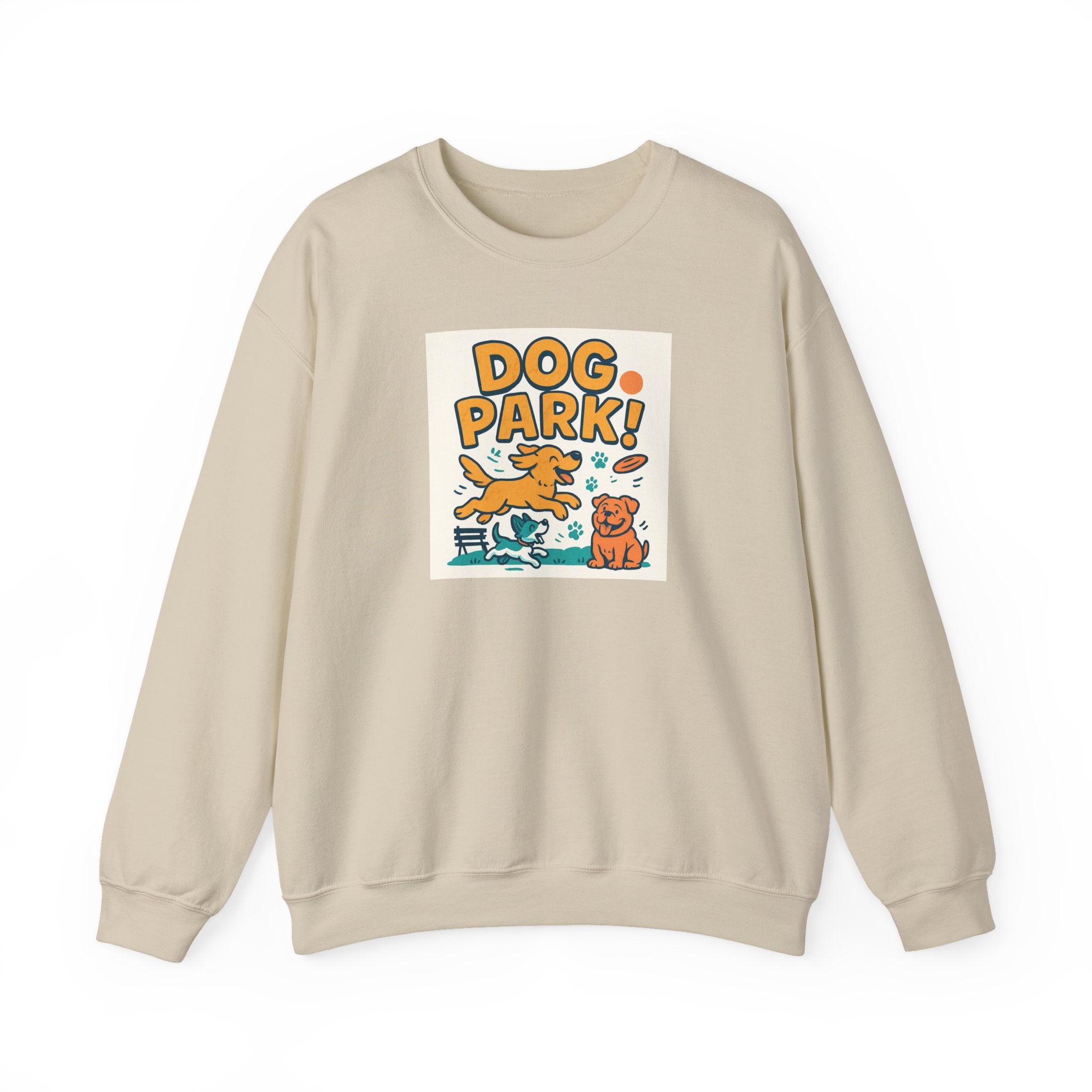 Dog Park Crewneck Sweatshirt - Unisex, Casual Wear, Pet Lover Gift, Outdoor Activities, Cozy Sweatshirt for Dog Owners