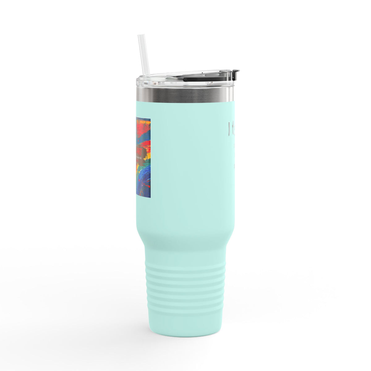 I Teach Travel Mug — 40oz Insulated Teacher Tumbler (“I teach. Kids first. Glitter optional.”)