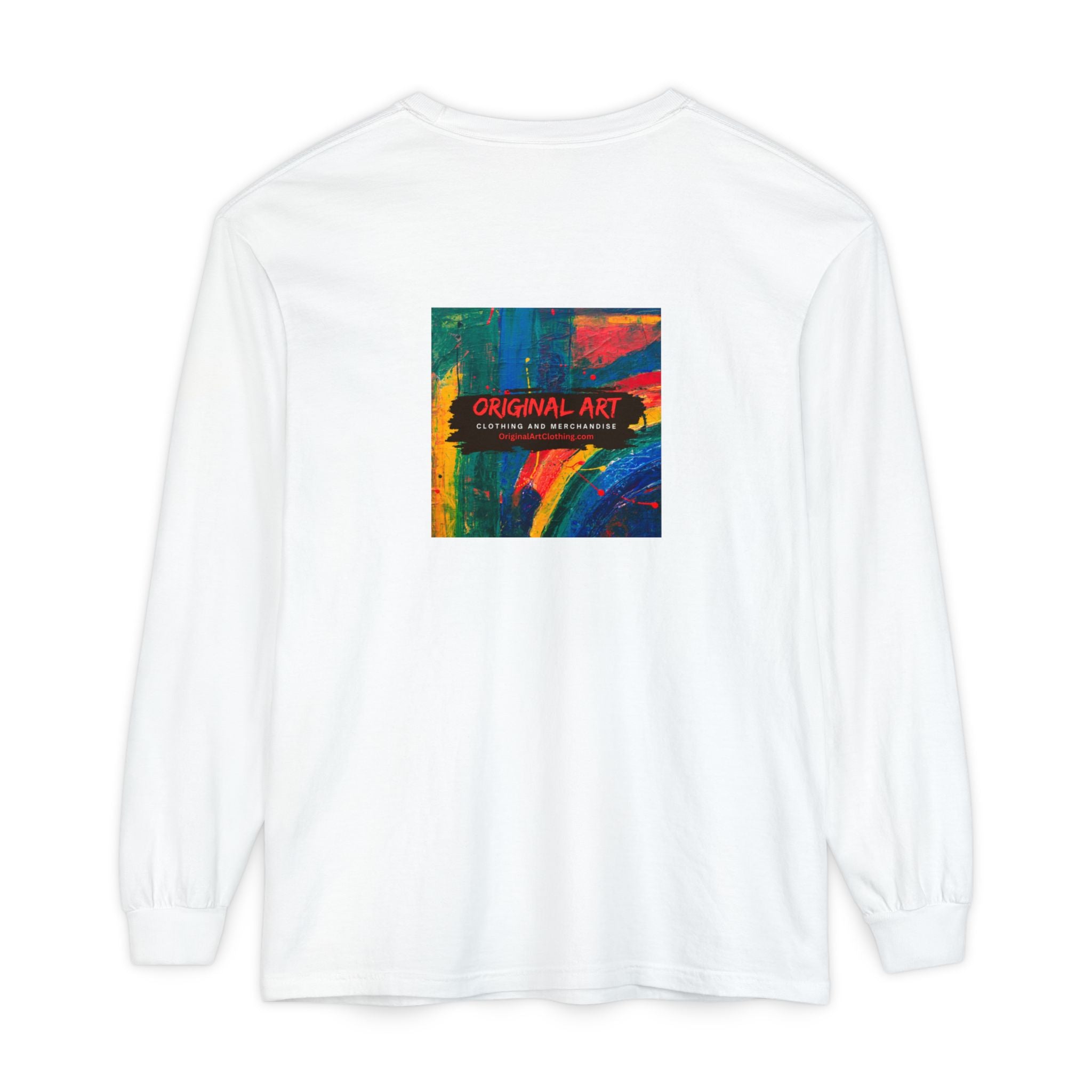 Teacher Long Sleeve Tee — "I teach. I make a difference. Maybe not today, but eventually." — Colorful Back Art