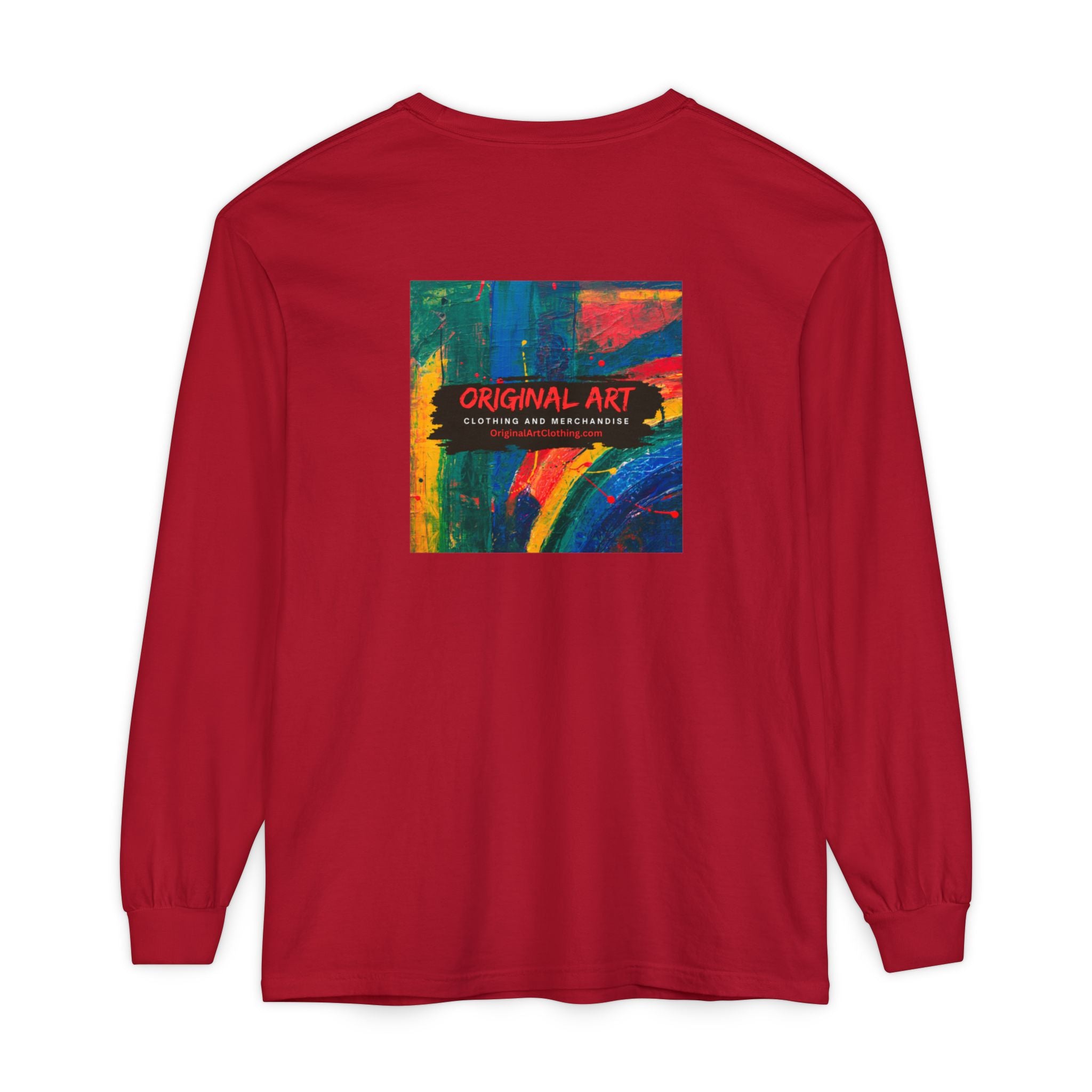 Teacher Long Sleeve Tee — "I Teach: My Super Power Is Multi-tasking" with Colorful Art Back