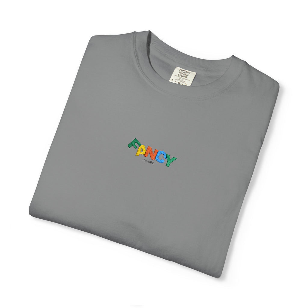 "Fancy" Colorful Logo T-Shirt — Small Chest & Sleeve Graphic