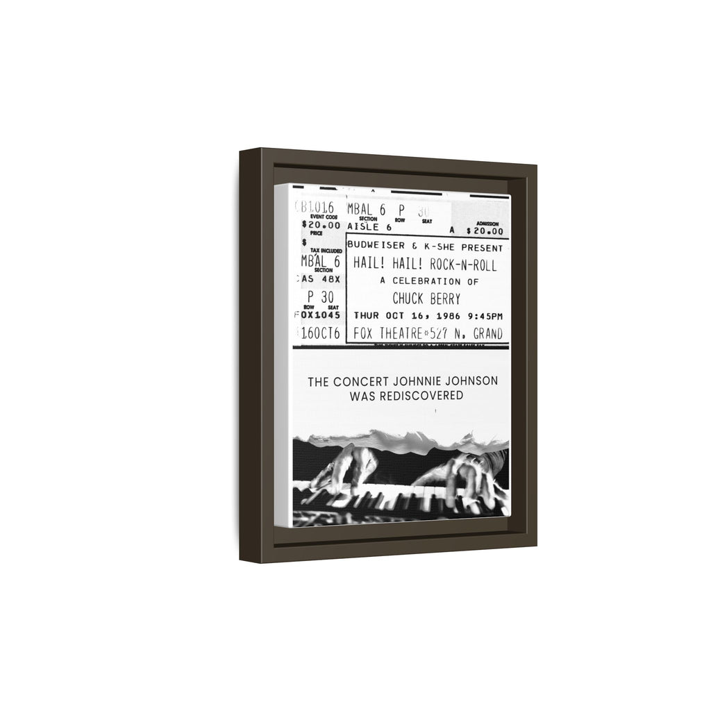 The Concert Johnnie Johnson Was Rediscovered Framed Canvas Print
