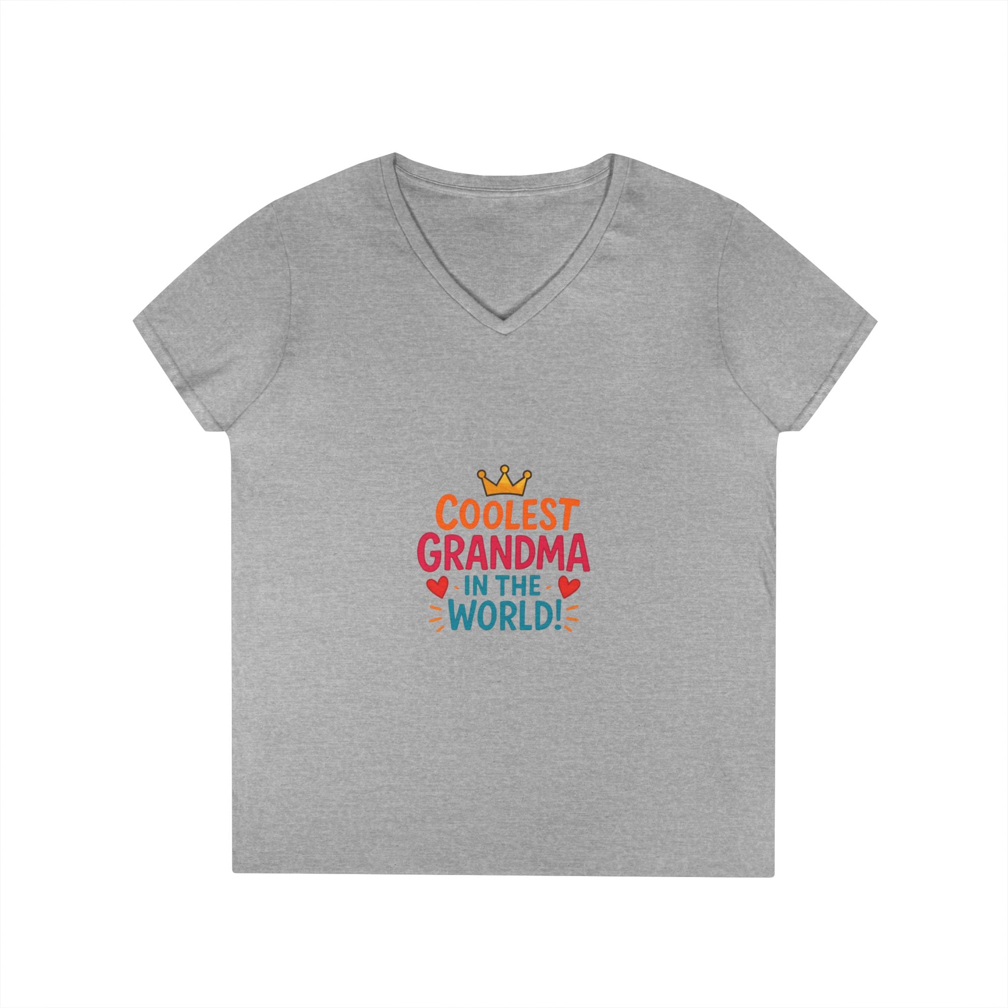 Coolest Grandma in the World V-Neck T-Shirt