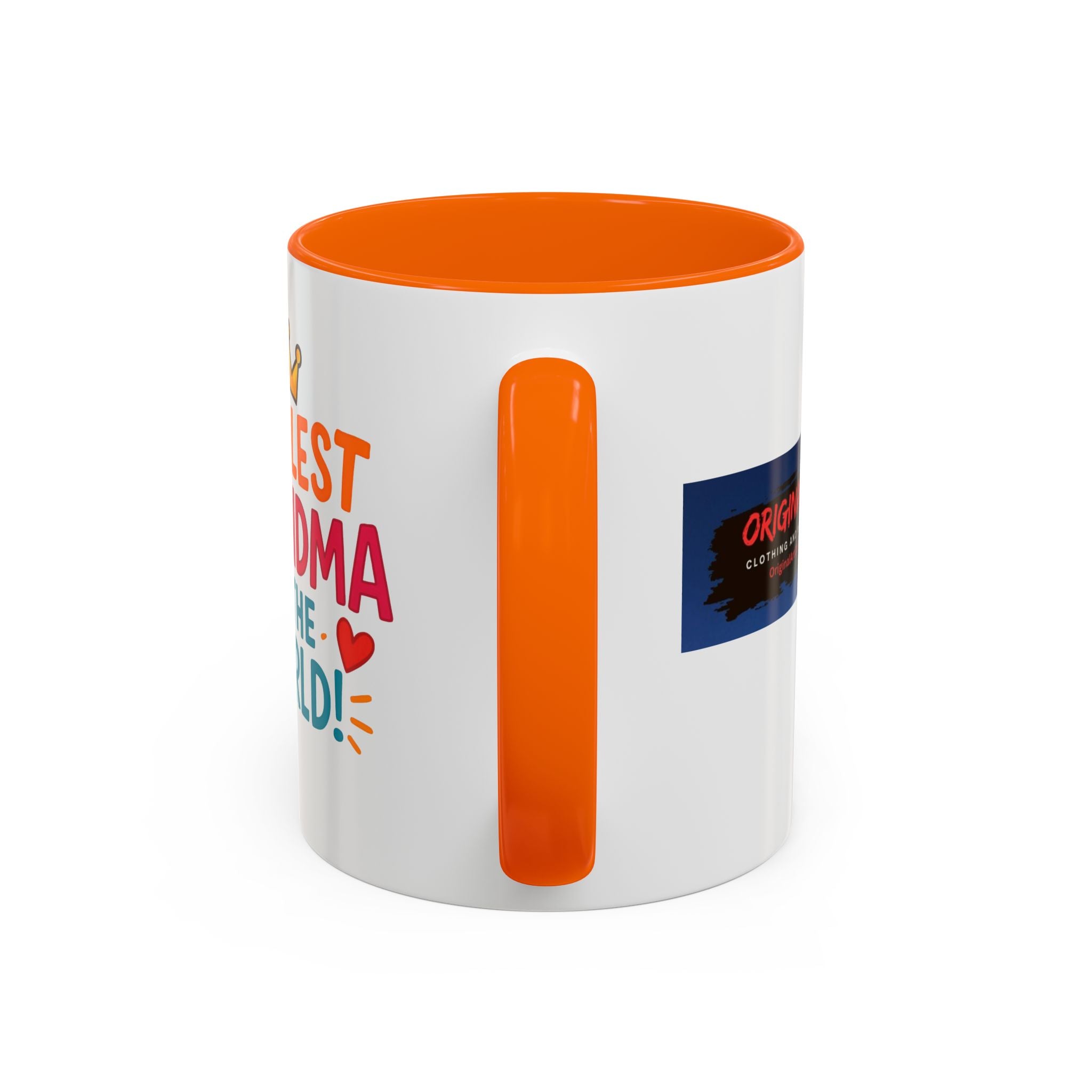 Coolest Grandma in the World Accent Coffee Mug — Fun Gift for Grandmother (11/15oz)