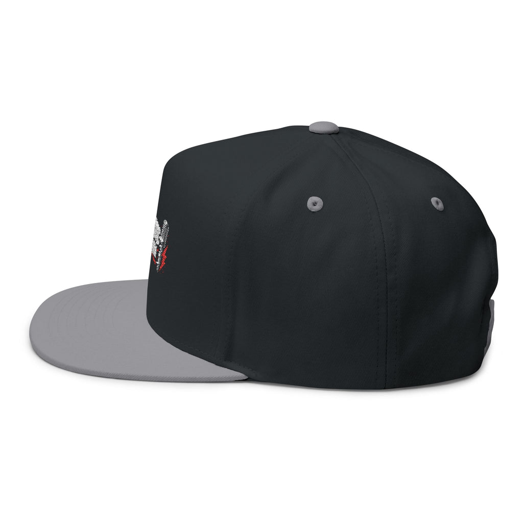 Live Music Is My Jam Embroidered Flat Bill Cap — Guitar & Mic Music Lover Snapback