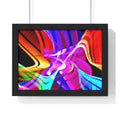 Original Light Painting Photograph Framed Colorful Wall Art
