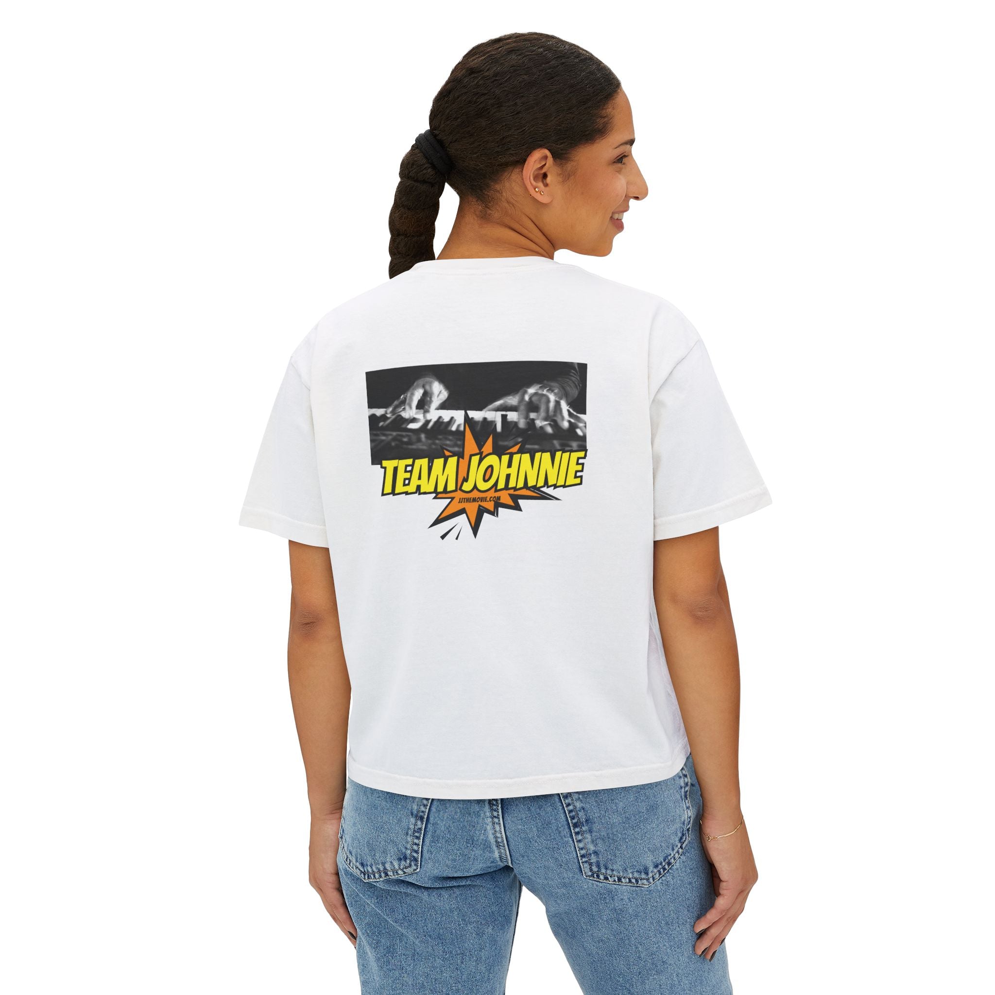 'The Concert: Johnnie Johnson' Ticket Design Graphic Boxy Tee