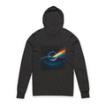 Prism Wave Hooded Long-Sleeve Tee