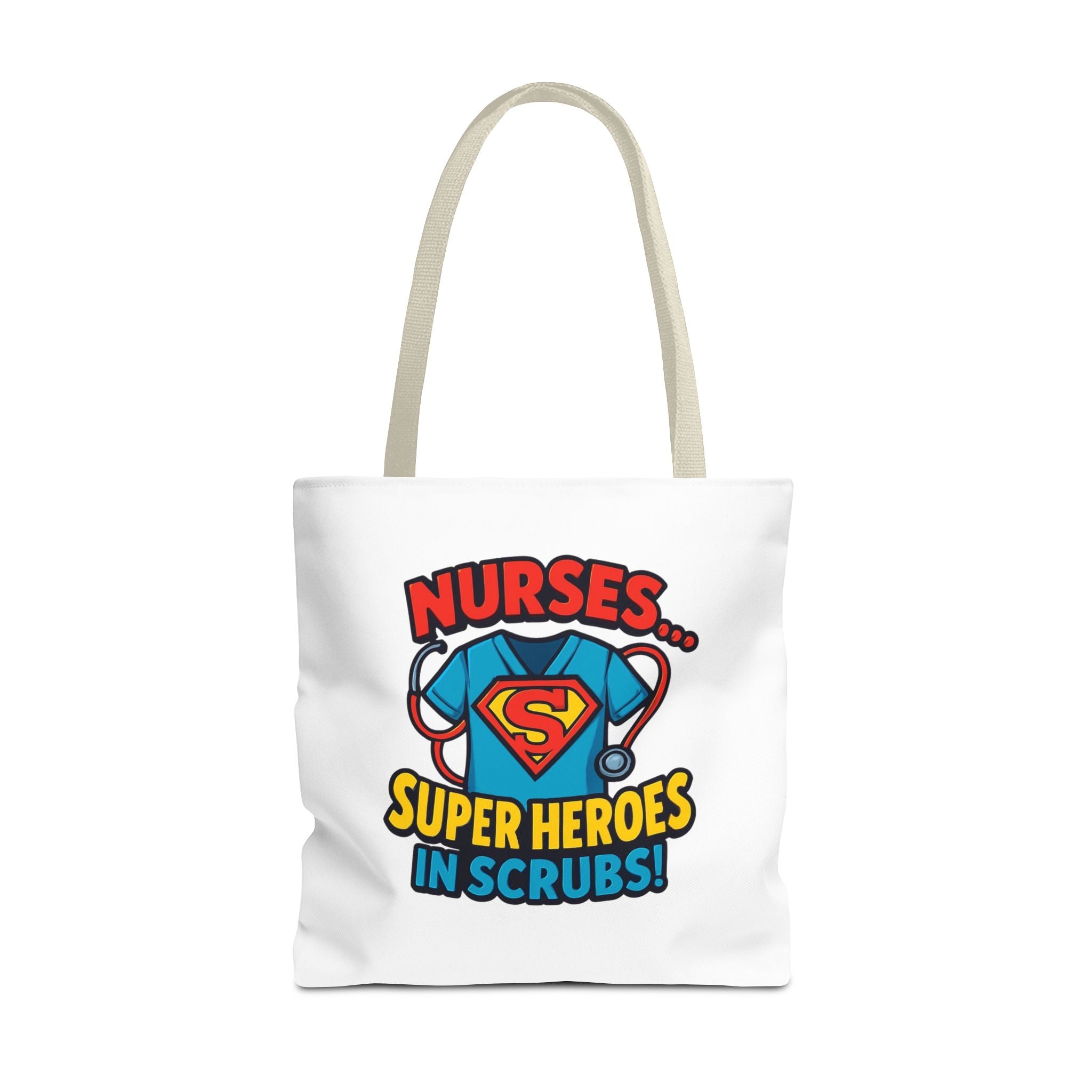 Nurse Tote Bag — "Nurses... Super Heroes in Scrubs" Gift Tote