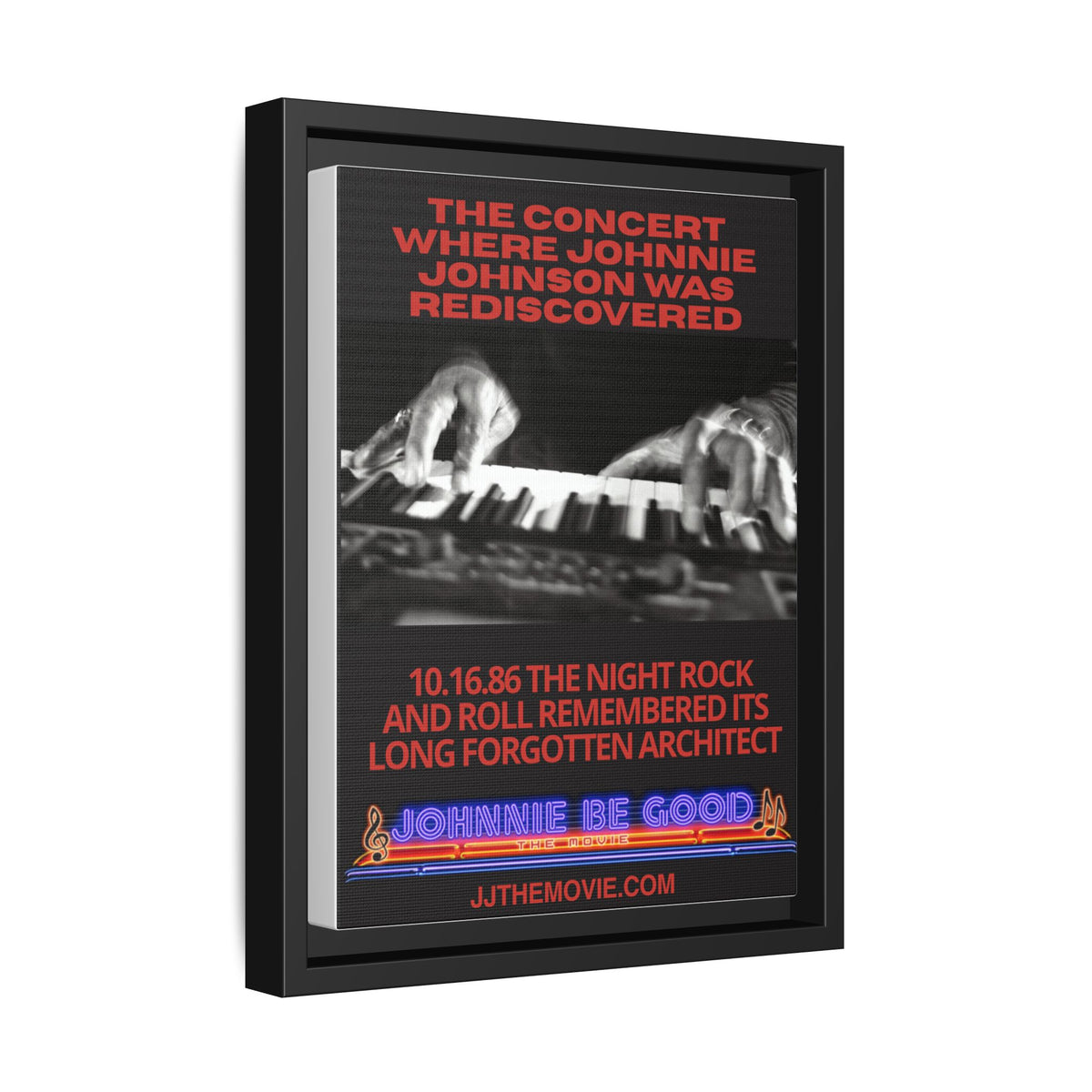 The Concert Johnnie Johnson Was Rediscovered Framed Canvas Print
