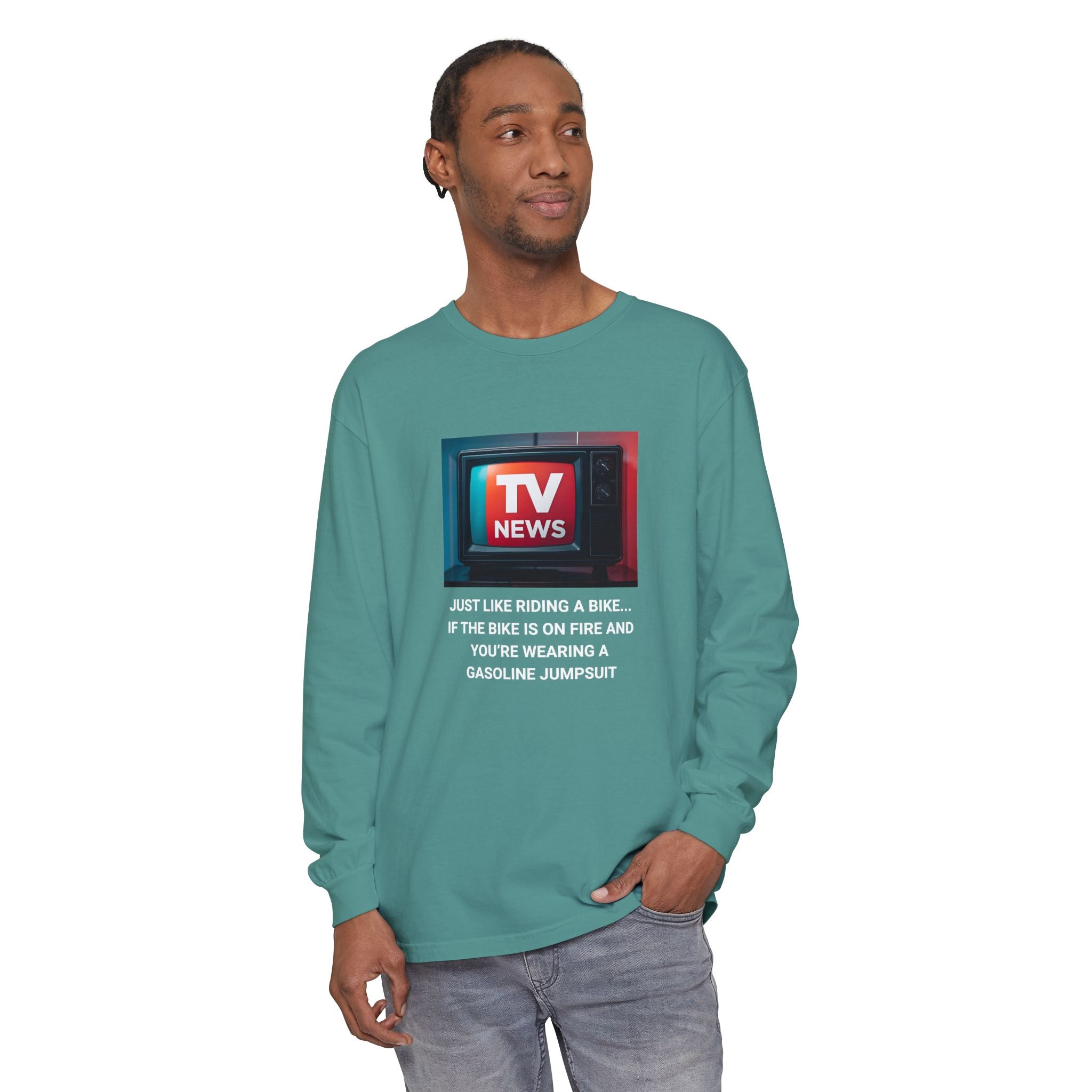 TV News Humor Long Sleeve T-Shirt