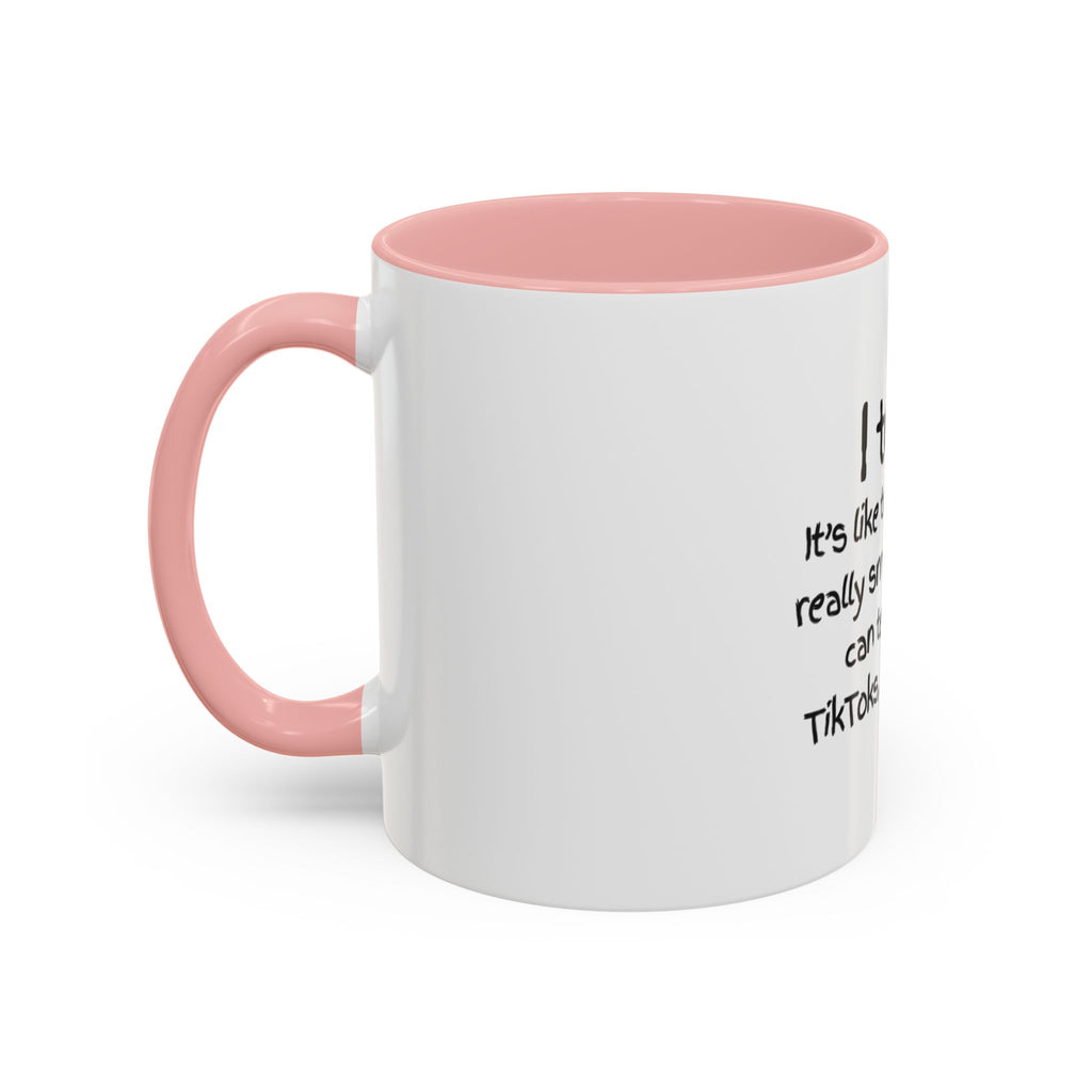 Teacher Coffee Mug — "I Teach. It's like trying to herd really smart cats who can text, make TikToks, and use A.I."