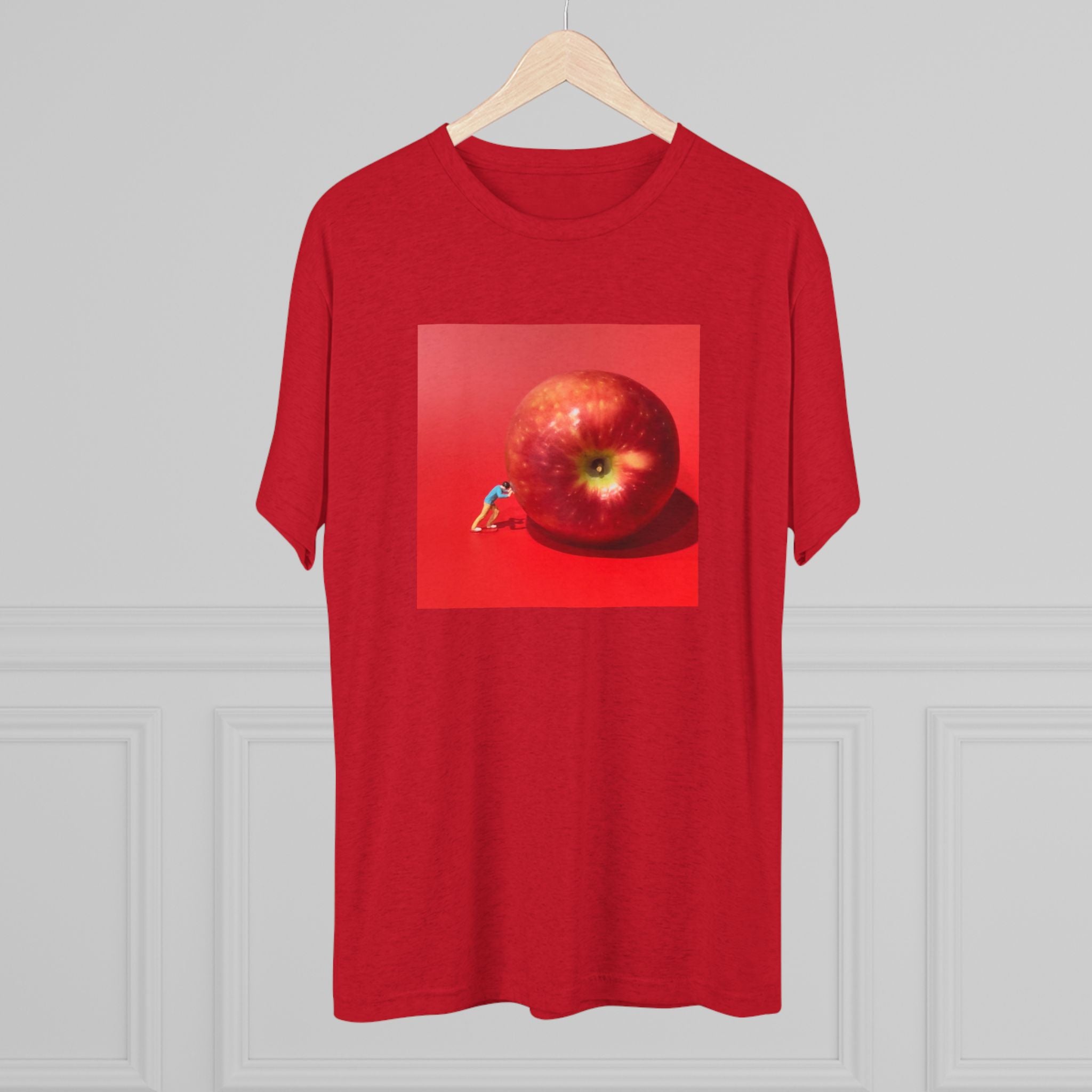 Artistic Apple Graphic Tee — Original Art Square Print