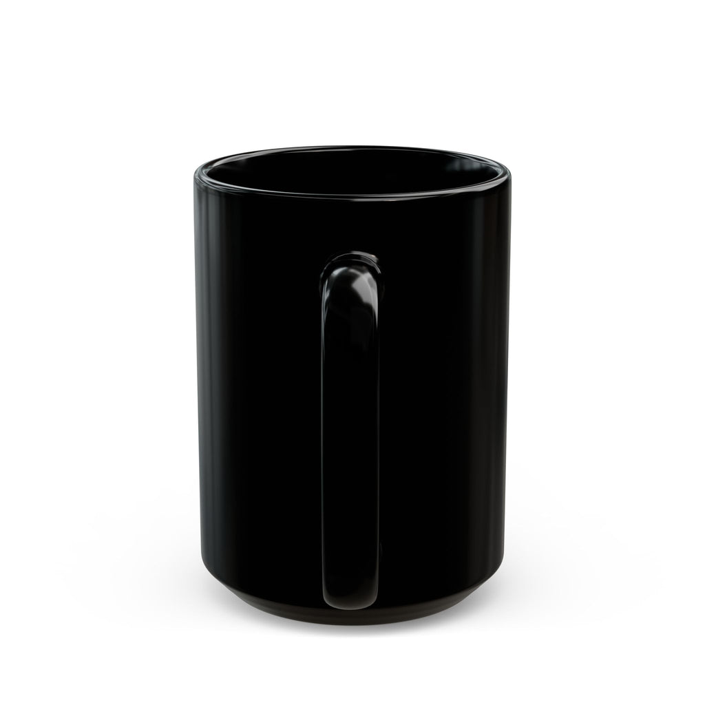 Girl Dad Black Coffee Mug — Heart & Paw Design, Fathers Day Gift (11oz/15oz)