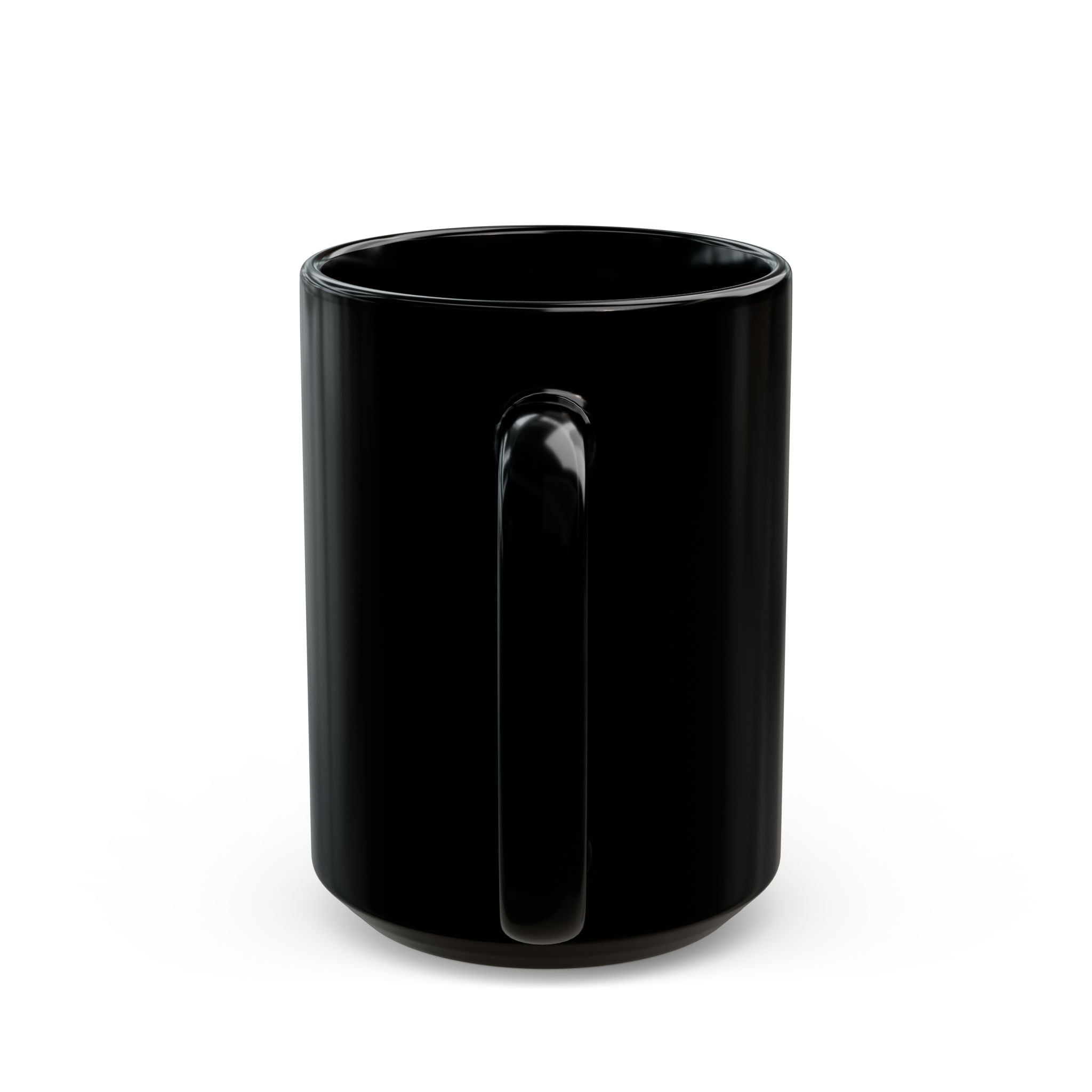 Girl Dad Black Coffee Mug — Heart & Paw Design, Fathers Day Gift (11oz/15oz)