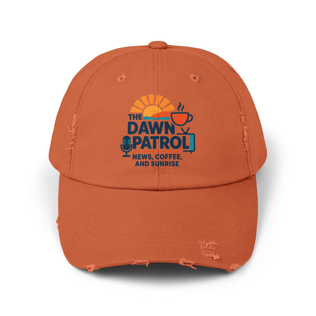 Dawn Patrol Distressed Cap - 'News, Coffee, and Sunrise' Vintage Baseball Hat