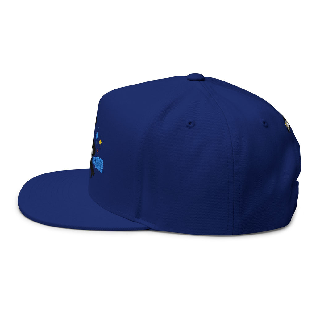 Johnnie Be Good Movie Embroidered Grand Piano Flat Bill Cap