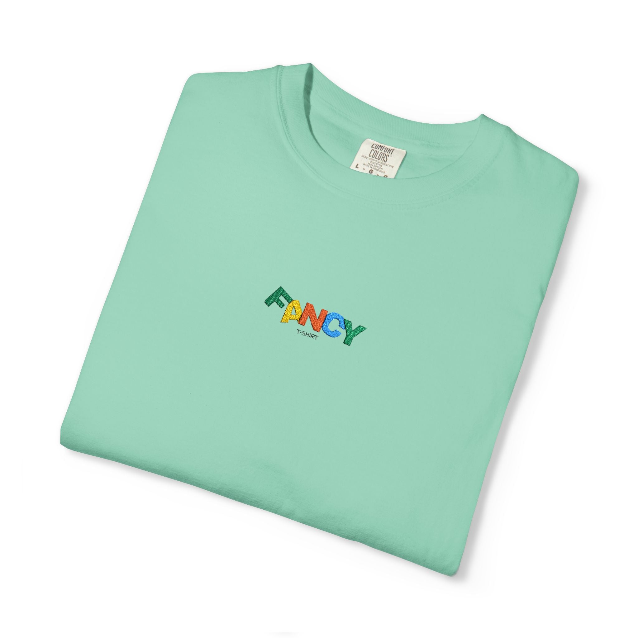 "Fancy" Colorful Logo T-Shirt — Small Chest & Sleeve Graphic