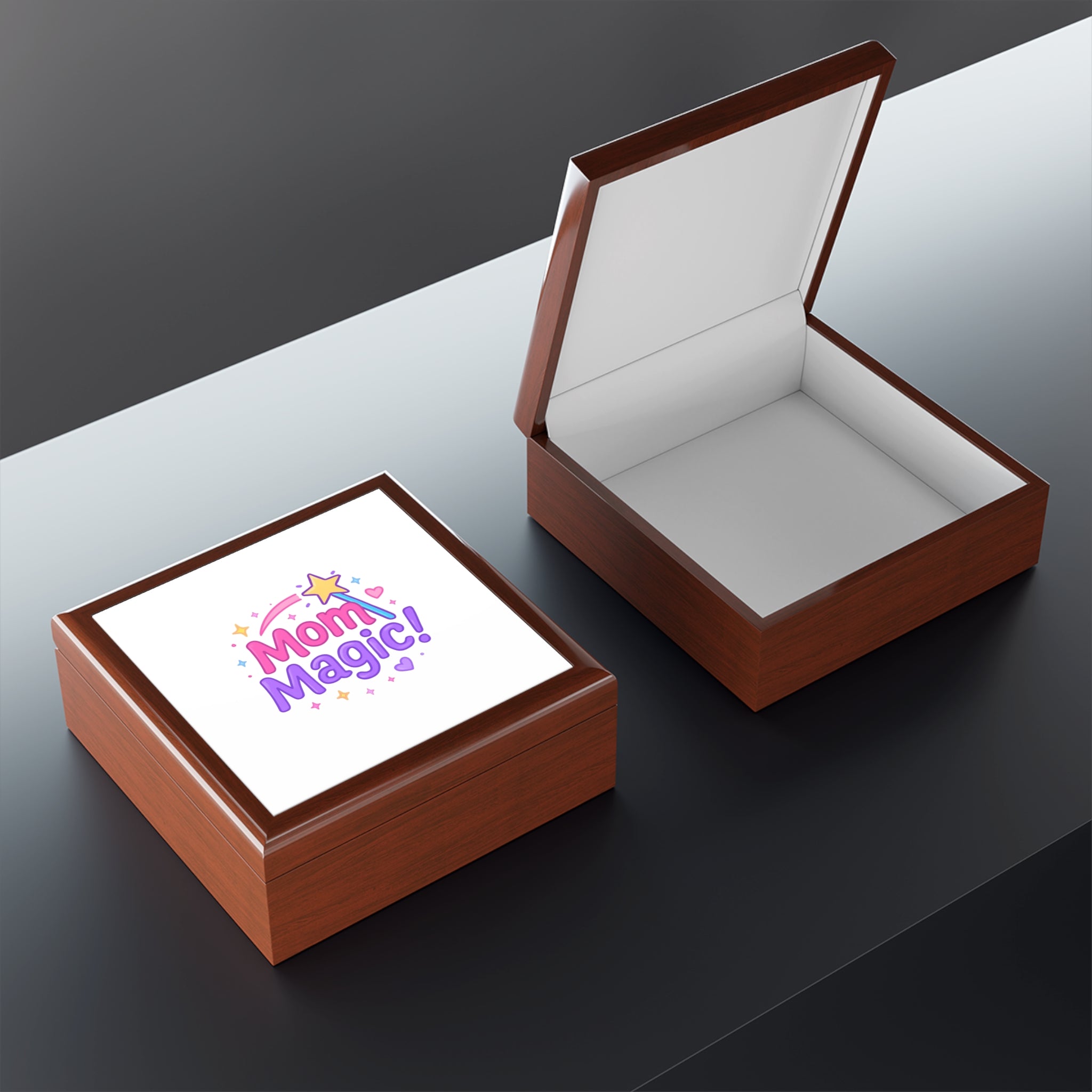 "Mom Magic!" Decorative Keepsake Jewelry Box for Mother's Day & Gifts