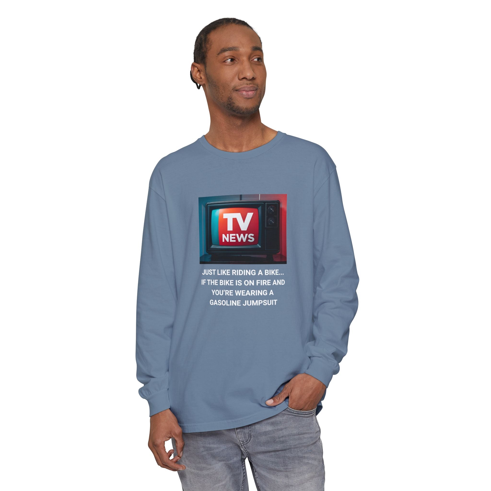 TV News Humor Long Sleeve T-Shirt