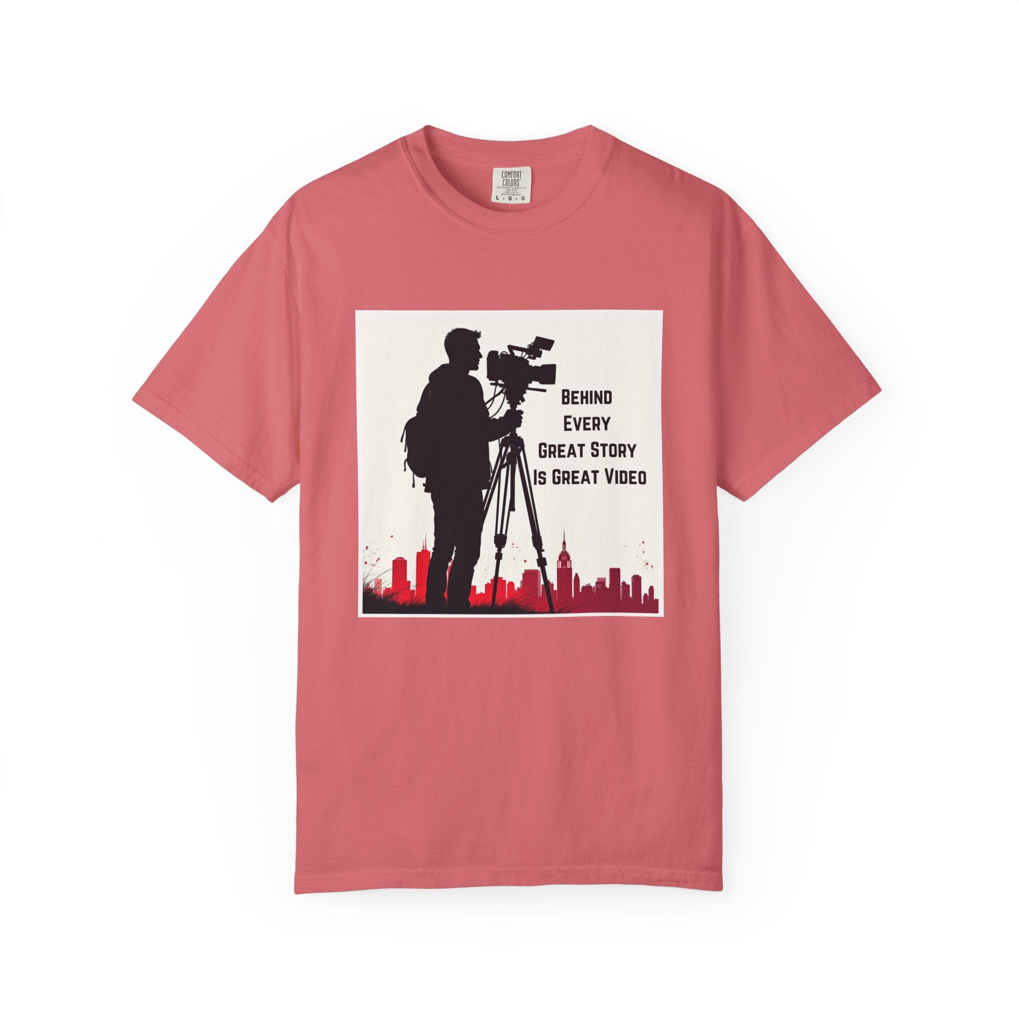 TV News Videographer: Unisex Garment-Dyed T-shirt