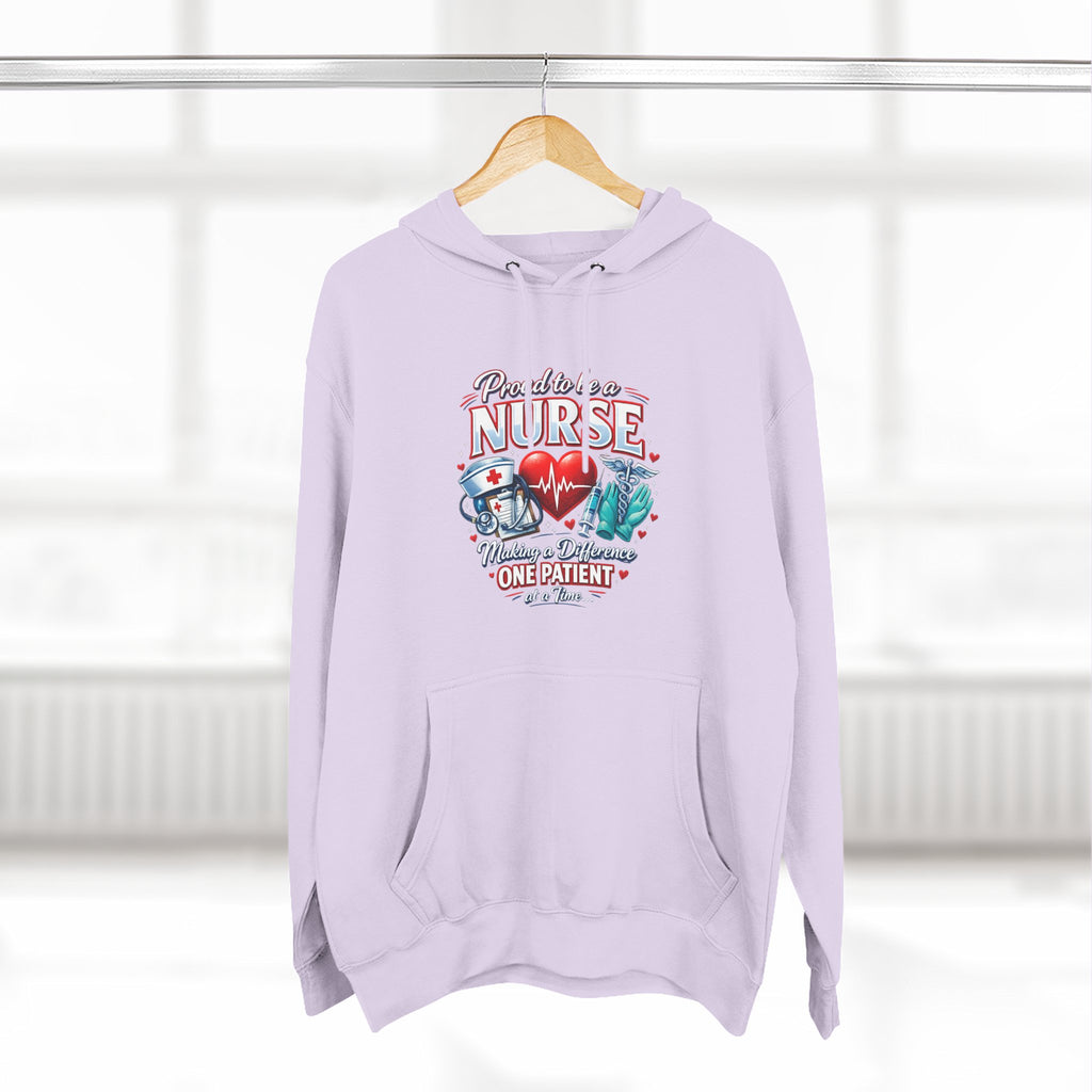 ‘Proud to be a Nurse’ Fleece Pullover Hoodie