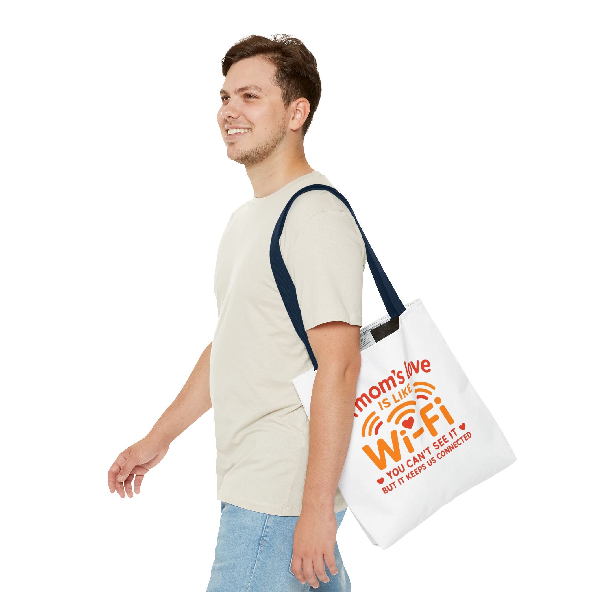 Tote Bag - "A Mom's Love Is Like Wi-Fi" Funny Mother's Day Gift Tote