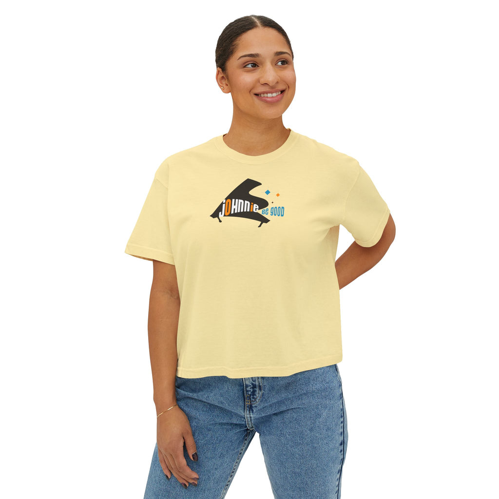 Johnnie Be Good Movie Boxy Tee — 'Johann de Wood' Graphic Tee