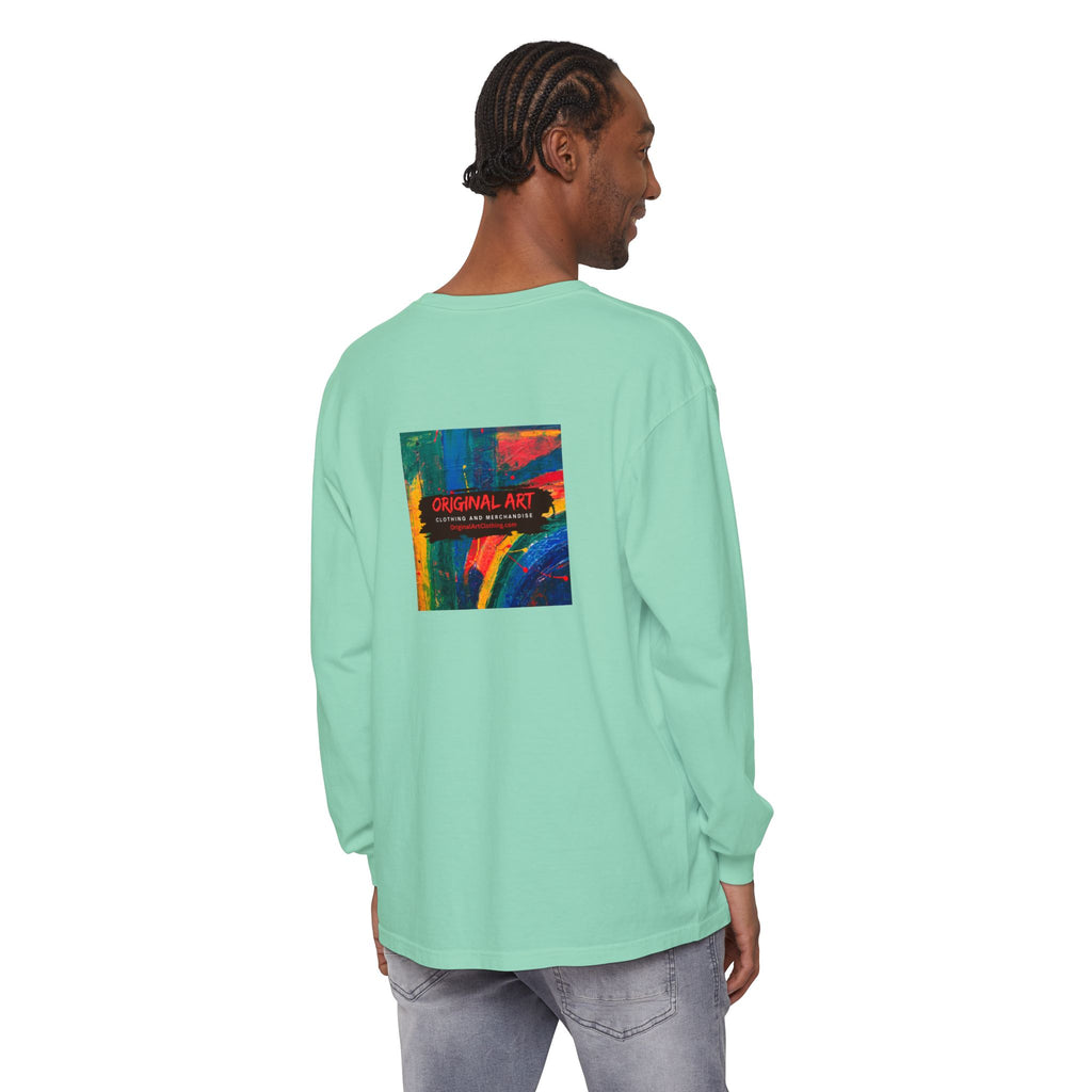 Teacher Long Sleeve Tee — "I teach. I make a difference. Maybe not today, but eventually." — Colorful Back Art