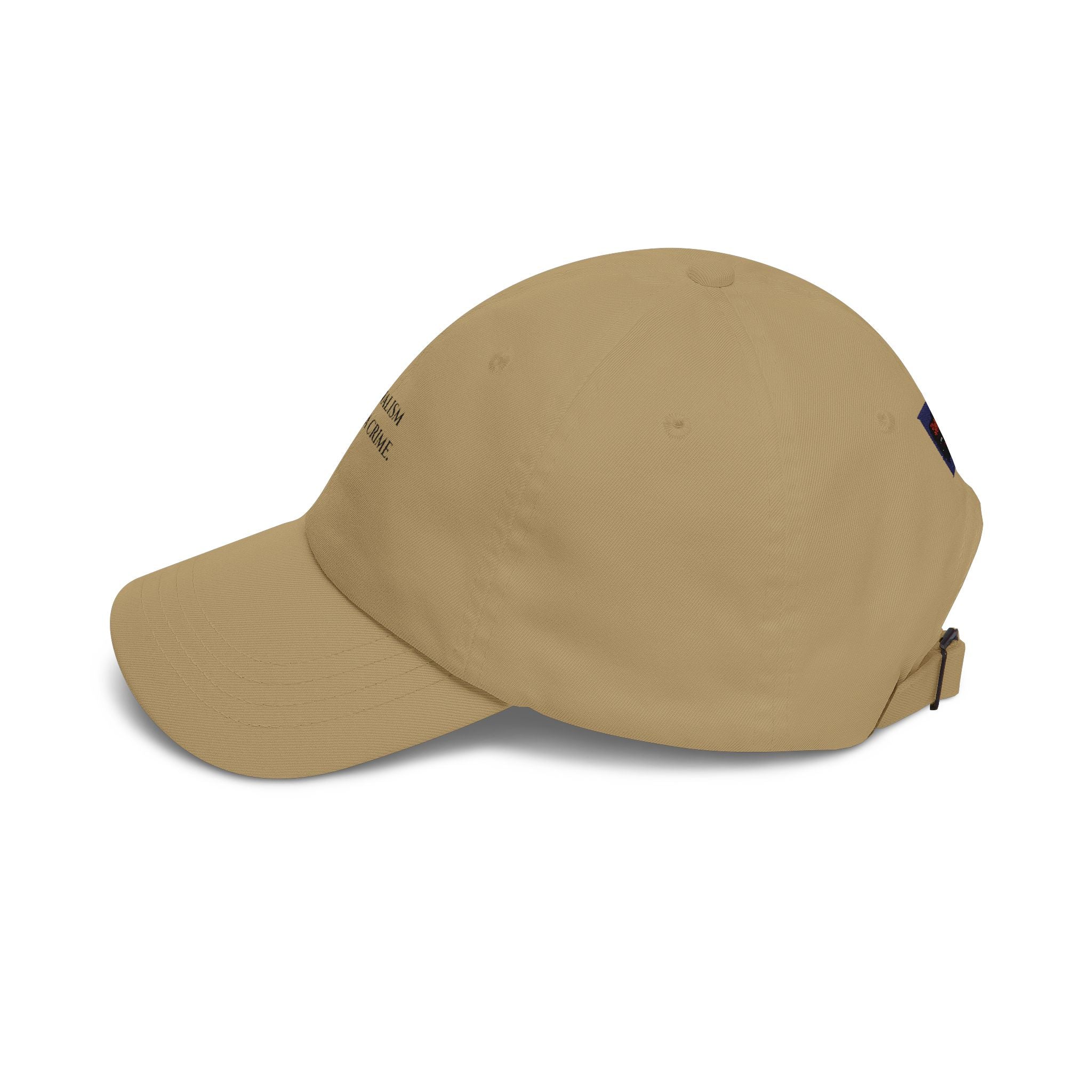 Journalism Is Not a Crime Dad Cap — Embroidered Statement Baseball Hat