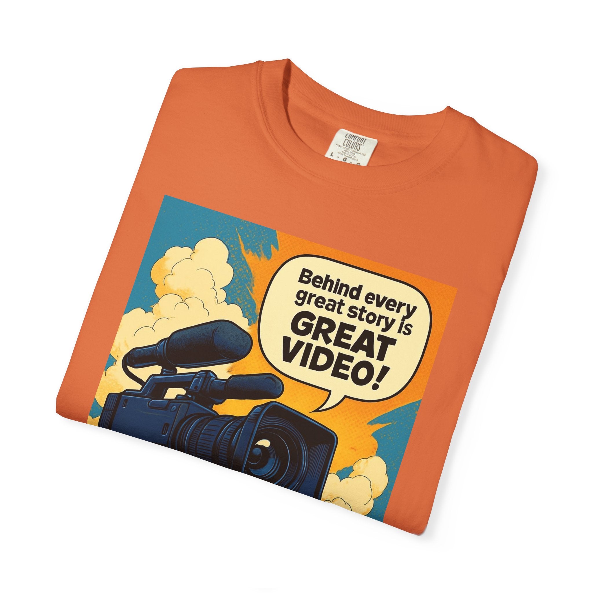 TV News Videographer Unisex Garment-Dyed T-shirt