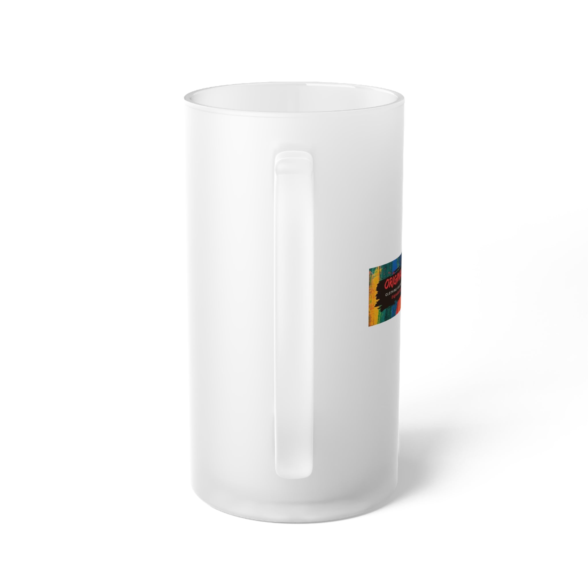 'The Bald Life' Funny Frosted Glass Beer Mug