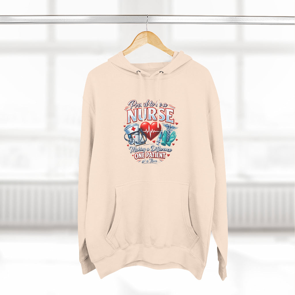 ‘Proud to be a Nurse’ Fleece Pullover Hoodie