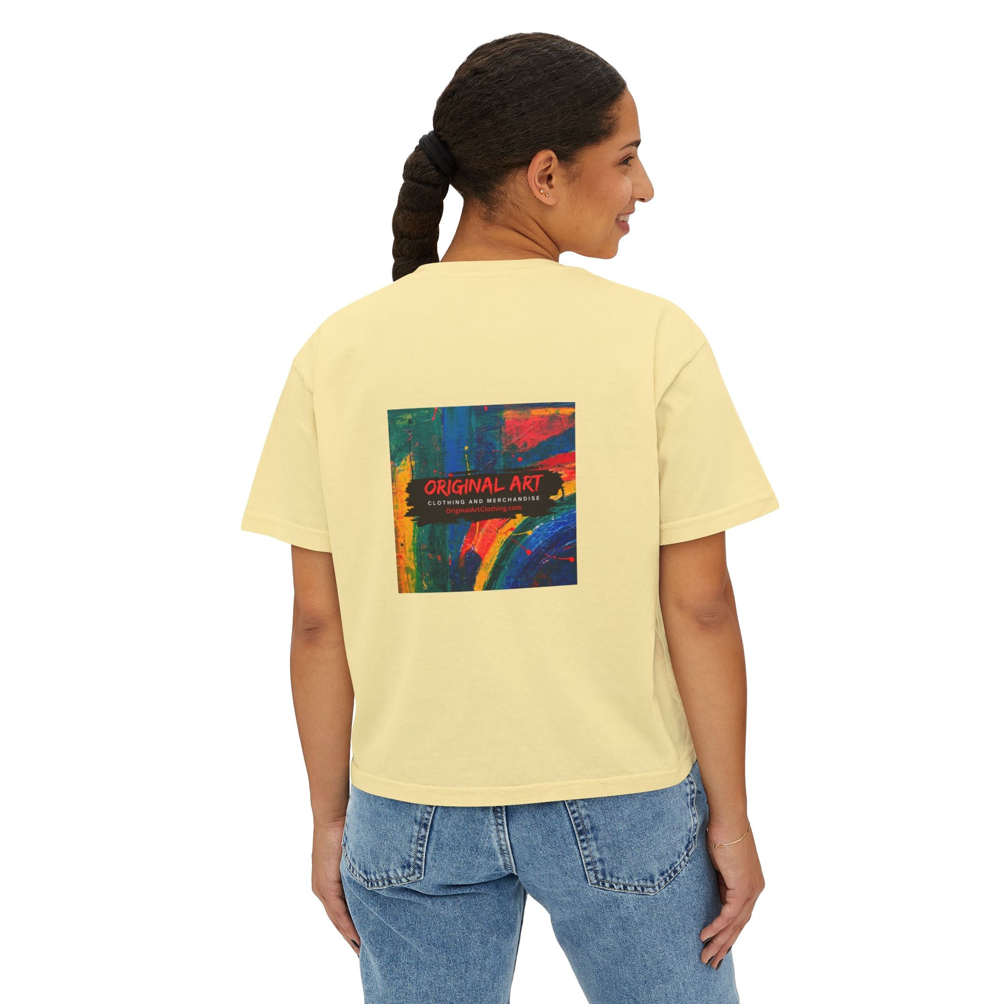 Crazy Bitch Bingo Women's Boxy Tee — Funny Bingo Graphic Crop Shirt