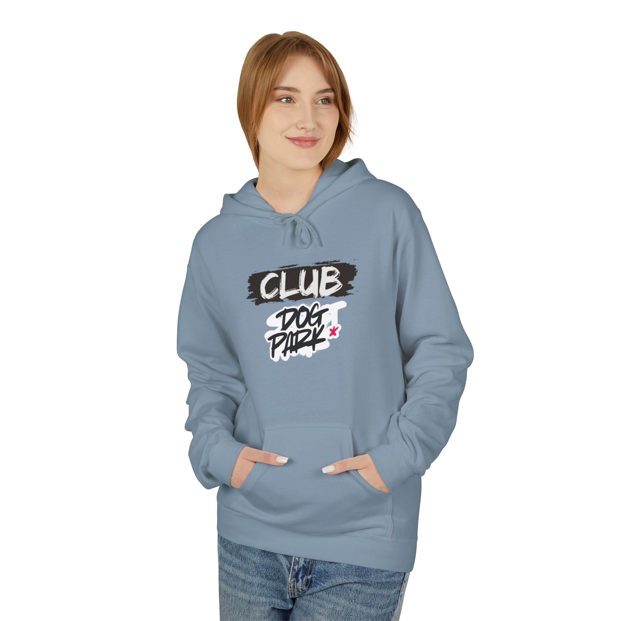 Club Dog Park Unisex Midweight Softstyle Fleece Hoodie