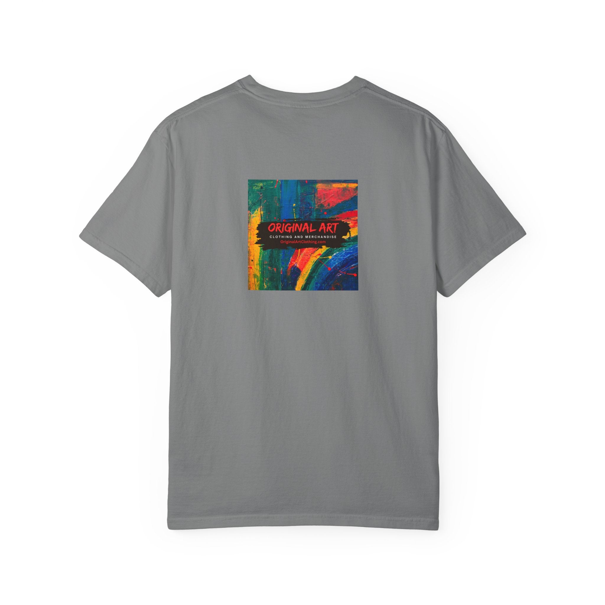Girl Dad T-Shirt — 'Girl Dad' Heart Front & Colorful 'Original Art' Back Tee