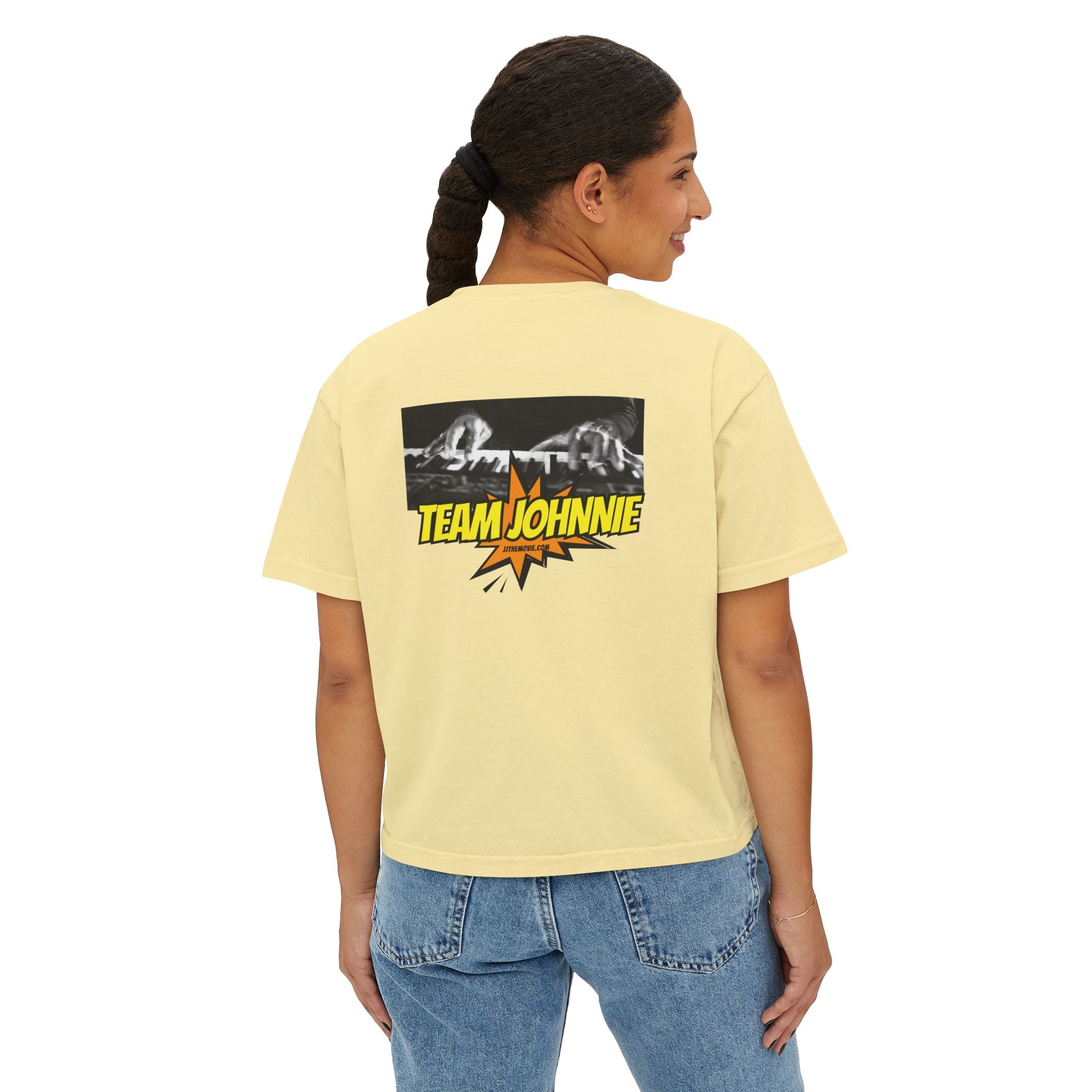 'The Concert: Johnnie Johnson' Ticket Design Graphic Boxy Tee