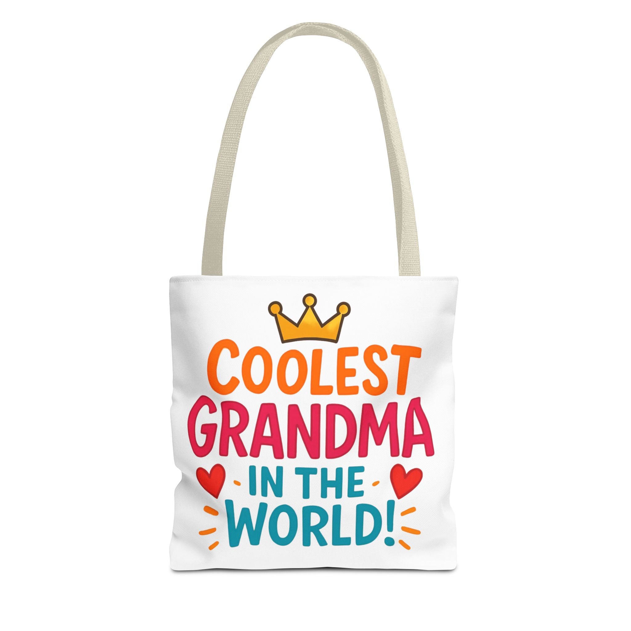 Tote — "Coolest Grandma in the World" Colorful Printed Tote Bag