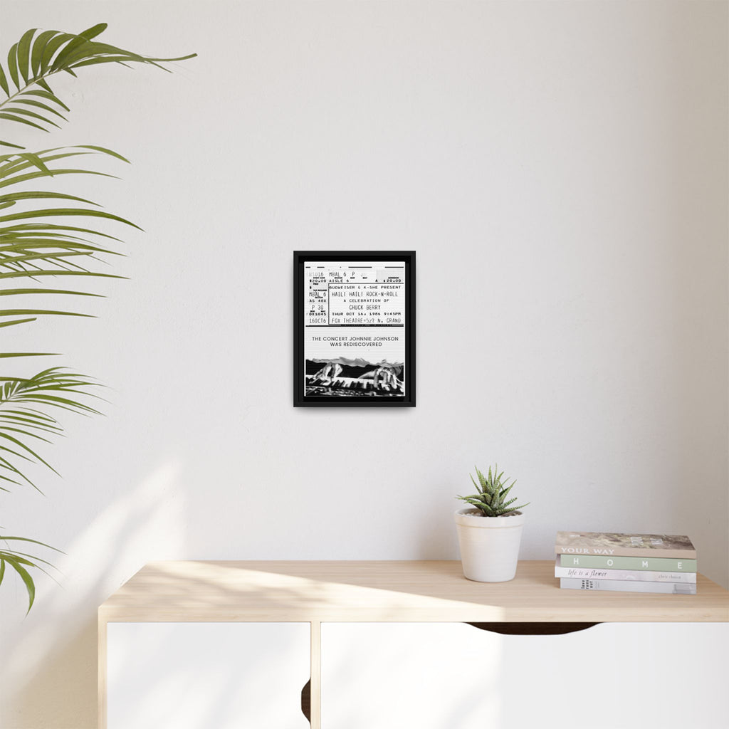 The Concert Johnnie Johnson Was Rediscovered Framed Canvas Print