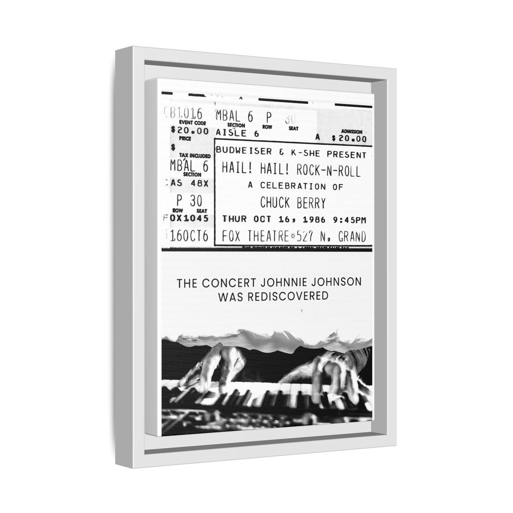 The Concert Johnnie Johnson Was Rediscovered Framed Canvas Print