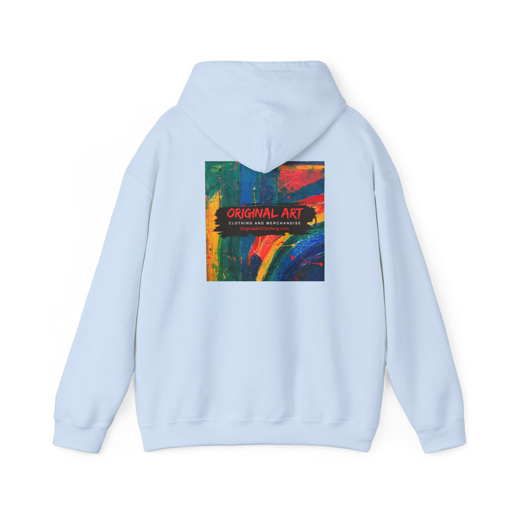 "Producing is My Super Power!" Retro Arcade Girl Graphic Hoodie — "Original Art" Back Print
