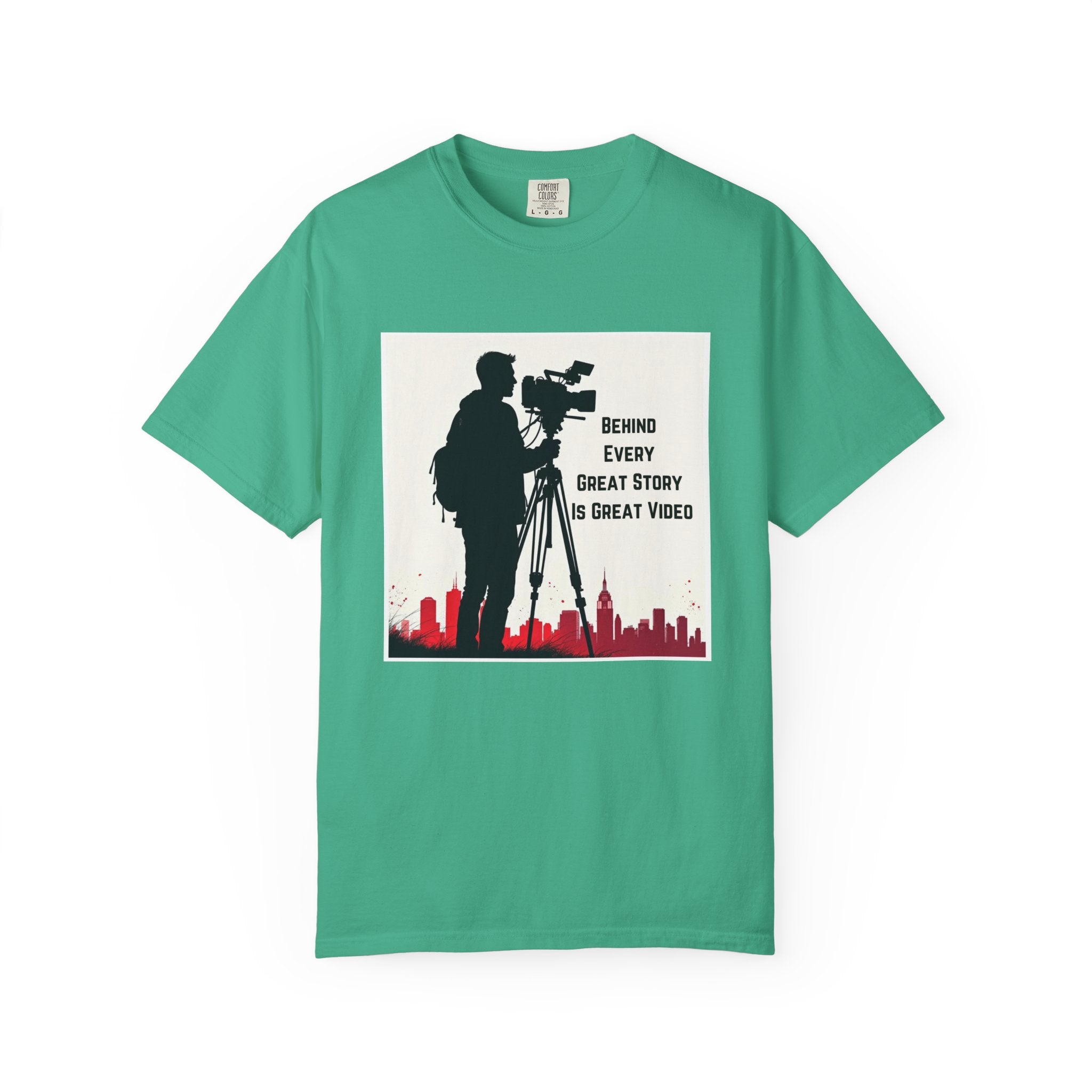 TV News Videographer: Unisex Garment-Dyed T-shirt
