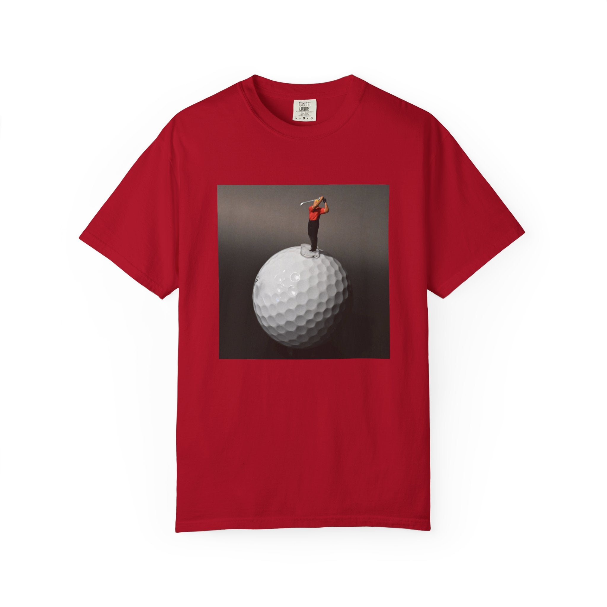 Golf Miniature Player Art T-Shirt — Surreal Golf Graphic Tee
