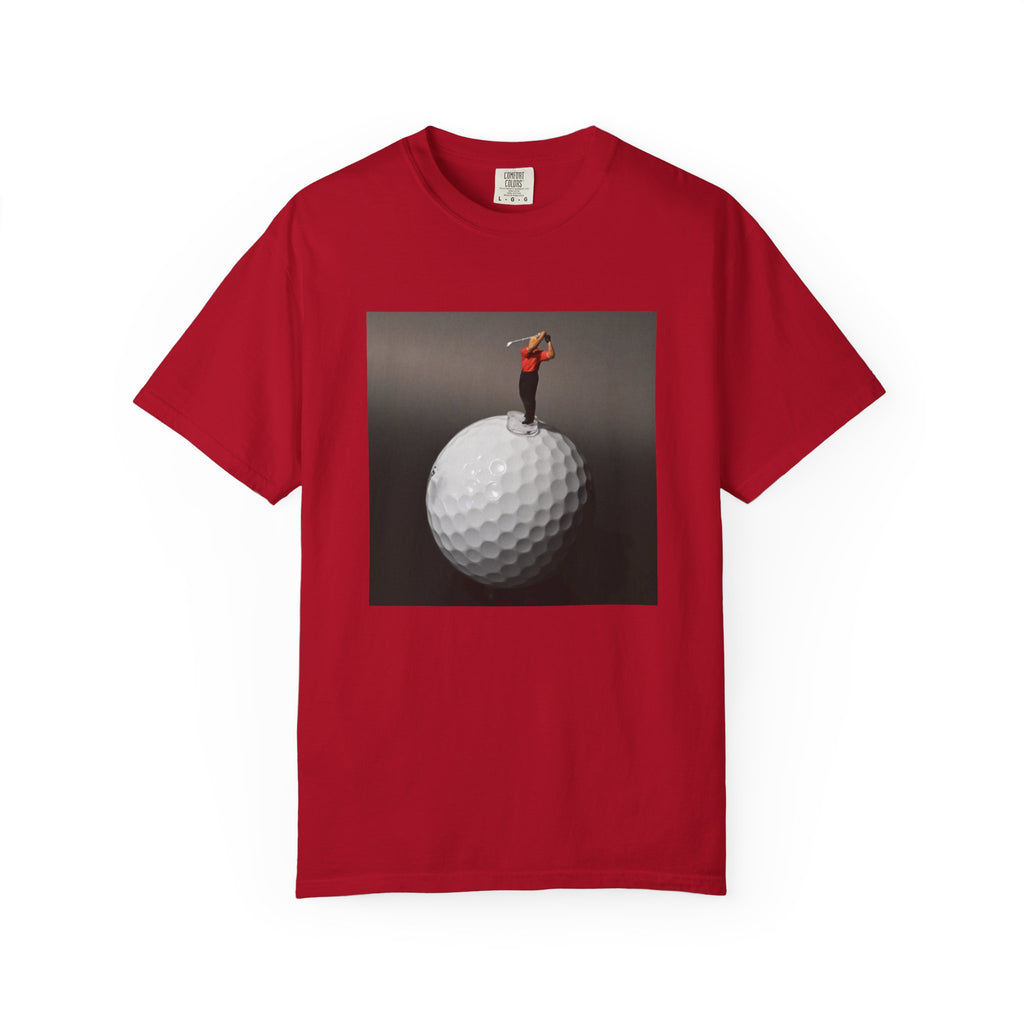 Golf Miniature Player Art T-Shirt — Surreal Golf Graphic Tee