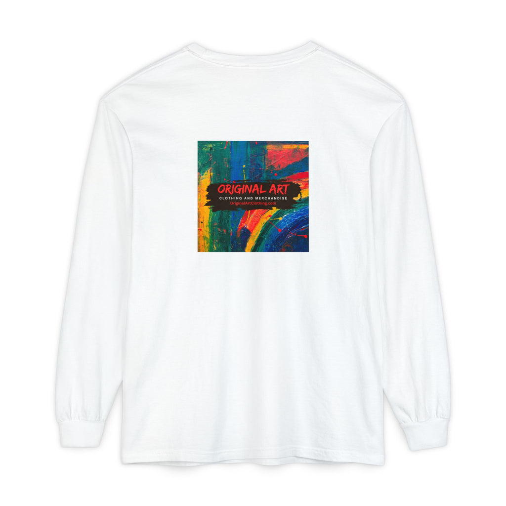 "Chasing the Groove" Long Sleve T-Shirt  Minimal Front + Original Art Back